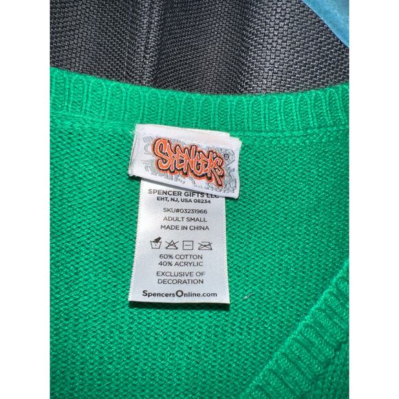 Ugly Christmas Sweater Xmas Size Small Cat Spencer’s - Picture 2 of 3